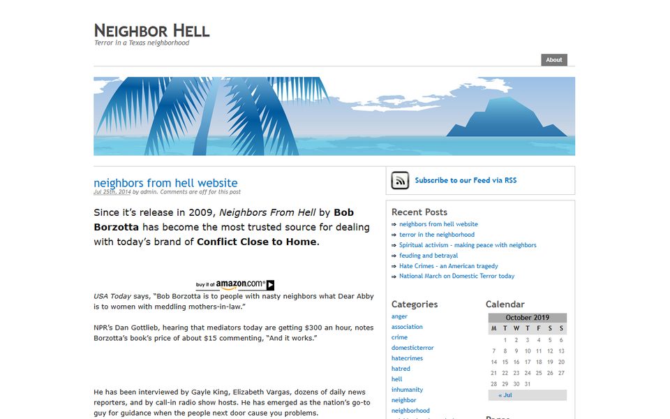 Peak-activity snapshot of neighborhell.com from Oct 18, 2019